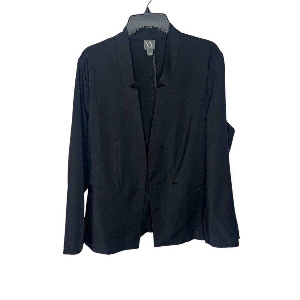 Womens Worthington Long Sleeve Black Blazer Jacket Size L